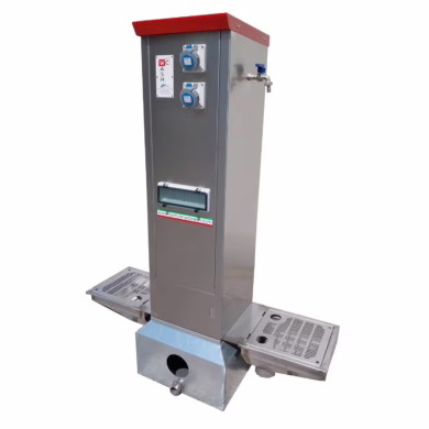 columna elèctrica E-520 per a àrees d'autocaravanes